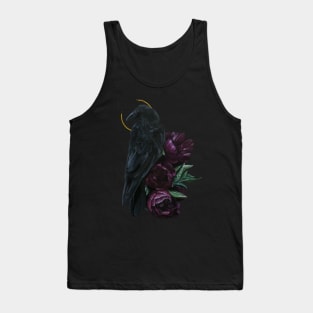 crow and flowers Tank Top